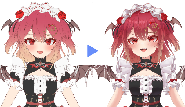 キャラクターデザイン〜Live2Dモデリングイメージ画像